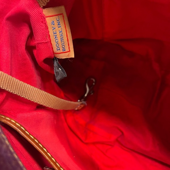 Dooney&Bourke Leather Tote Purple - Picture 3 of 6